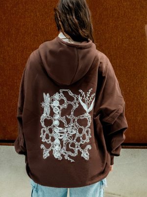 DSCF3685-2-2 Oversized Hoodie, Organische texturen