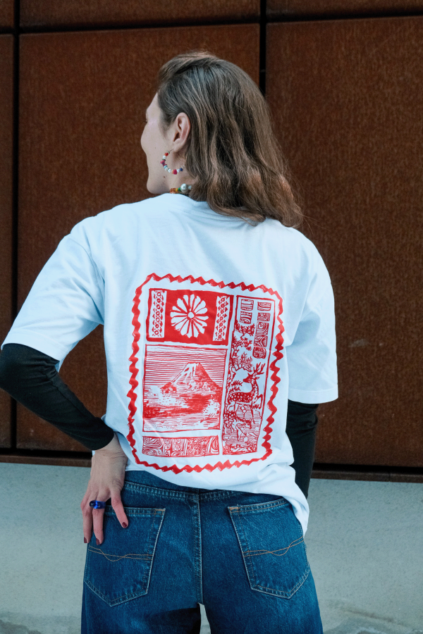 DSCF3712-2 Oversized T-shirt, Japanse Stempel