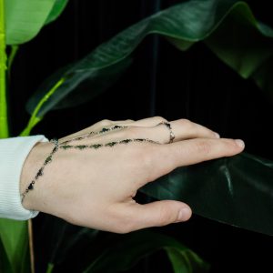 Handketting RVS zilver