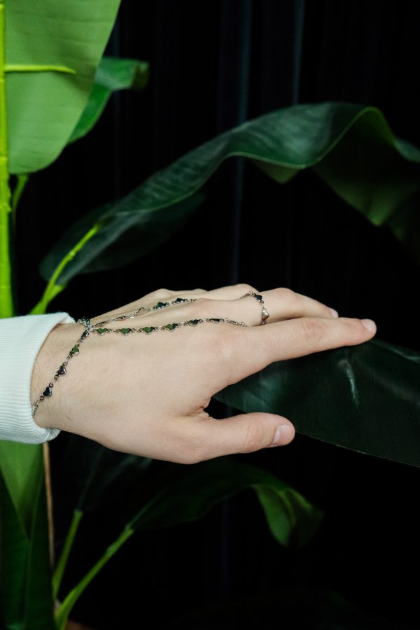 Handketting RVS zilver