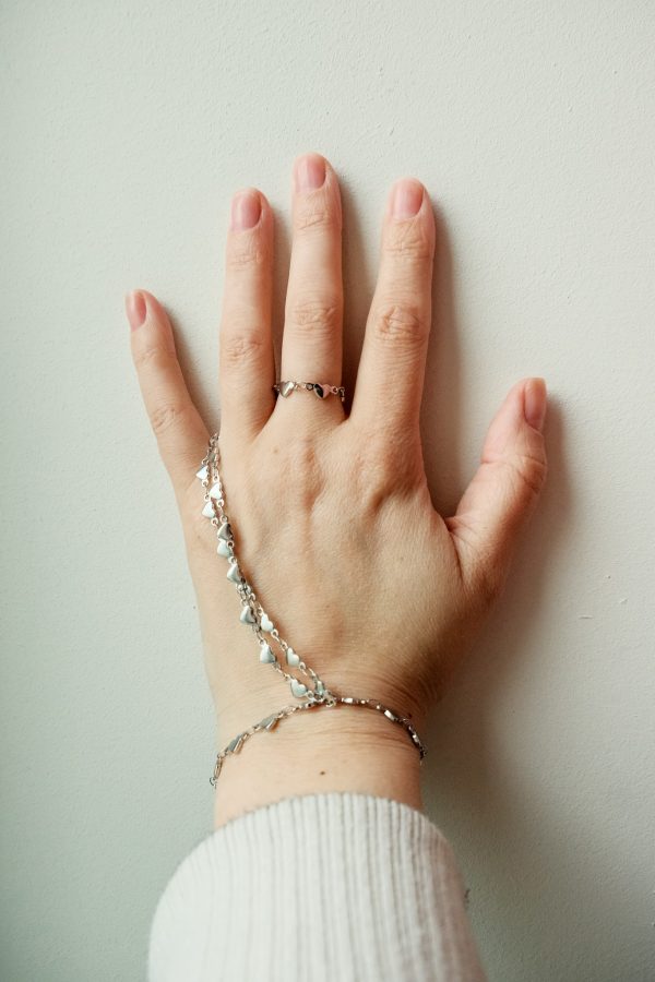 Handketting RVS zilver